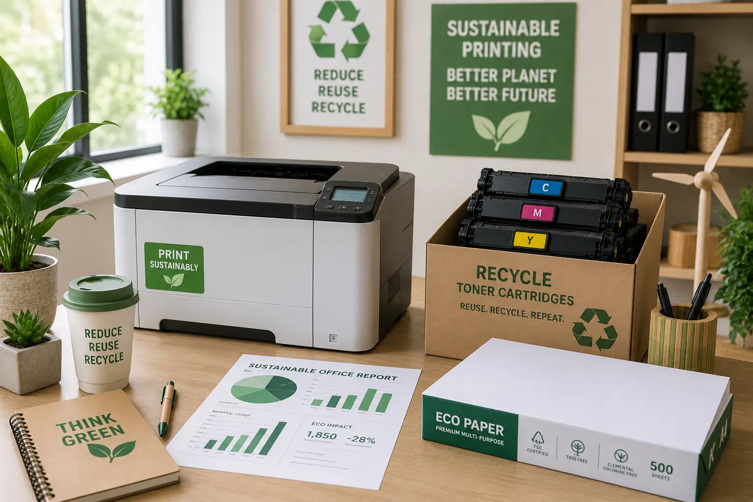 Sustainable toner cartridge supplier solutions