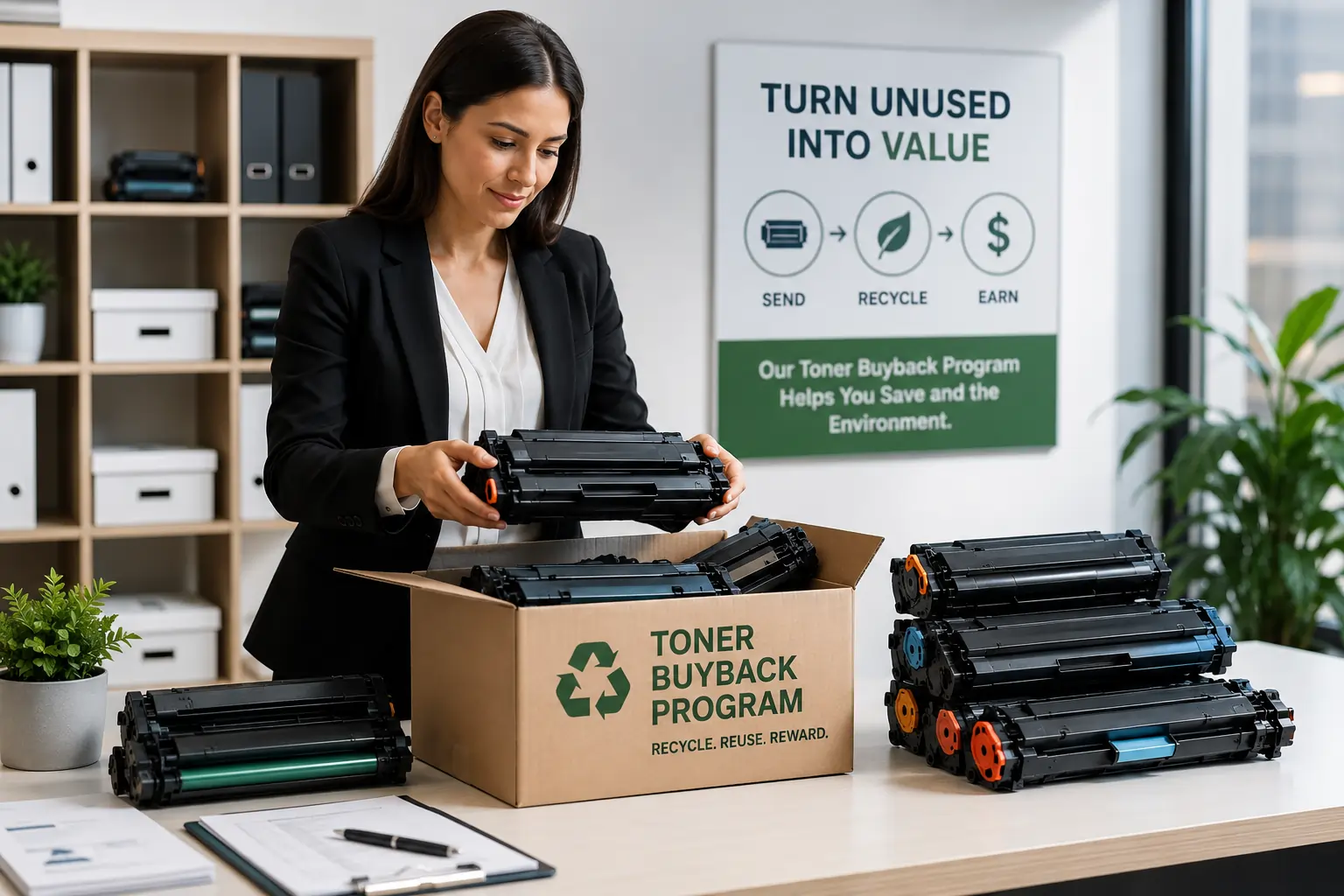 Toner cartridge buyback services