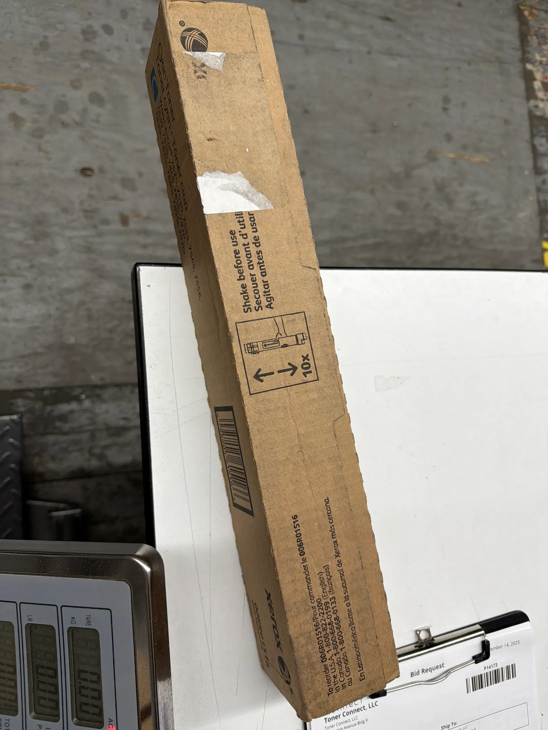 How ruined toner packaging affects resale value