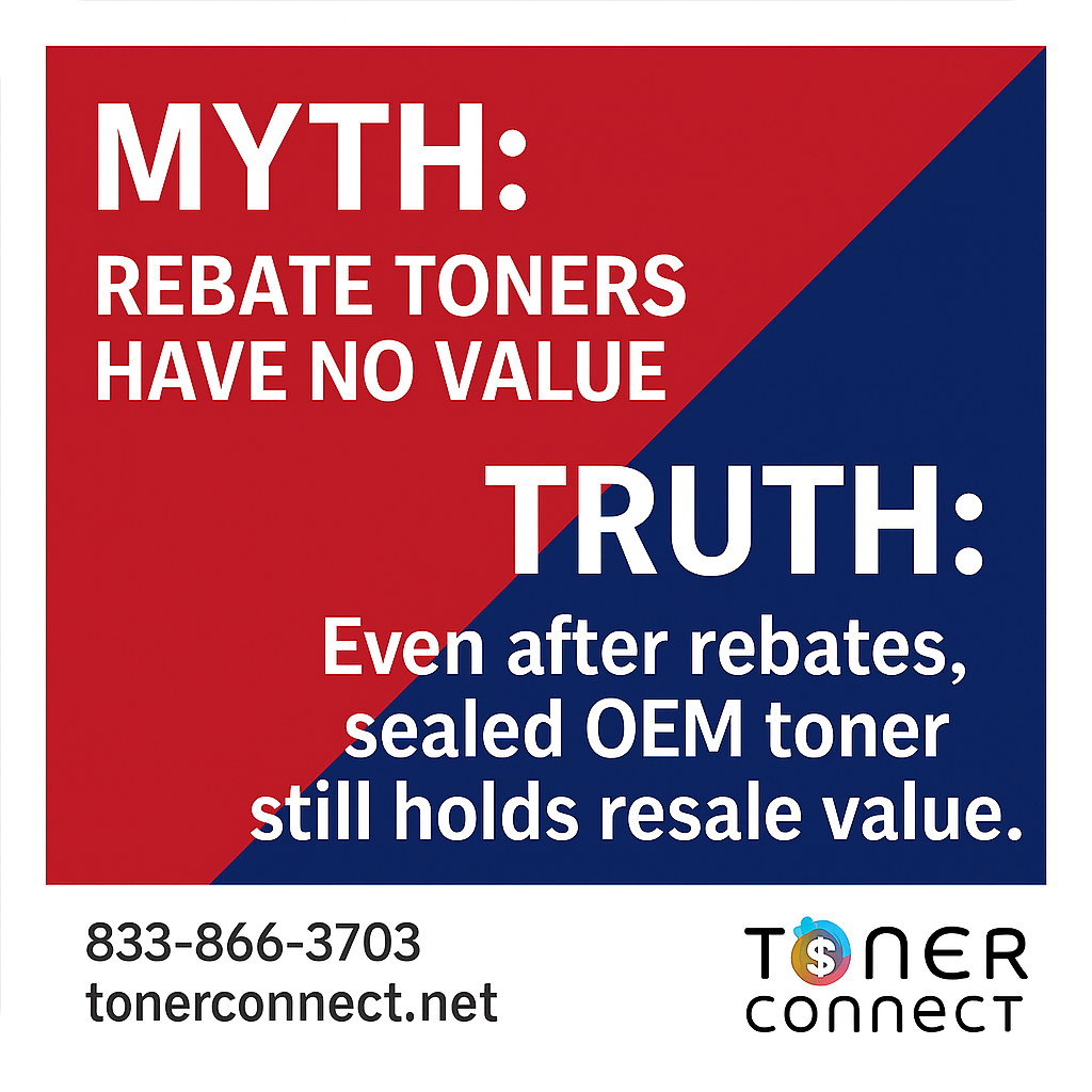 The Truth About Rebate Toner | Why Sealed OEM Cartridges Still Hold Resale Value?