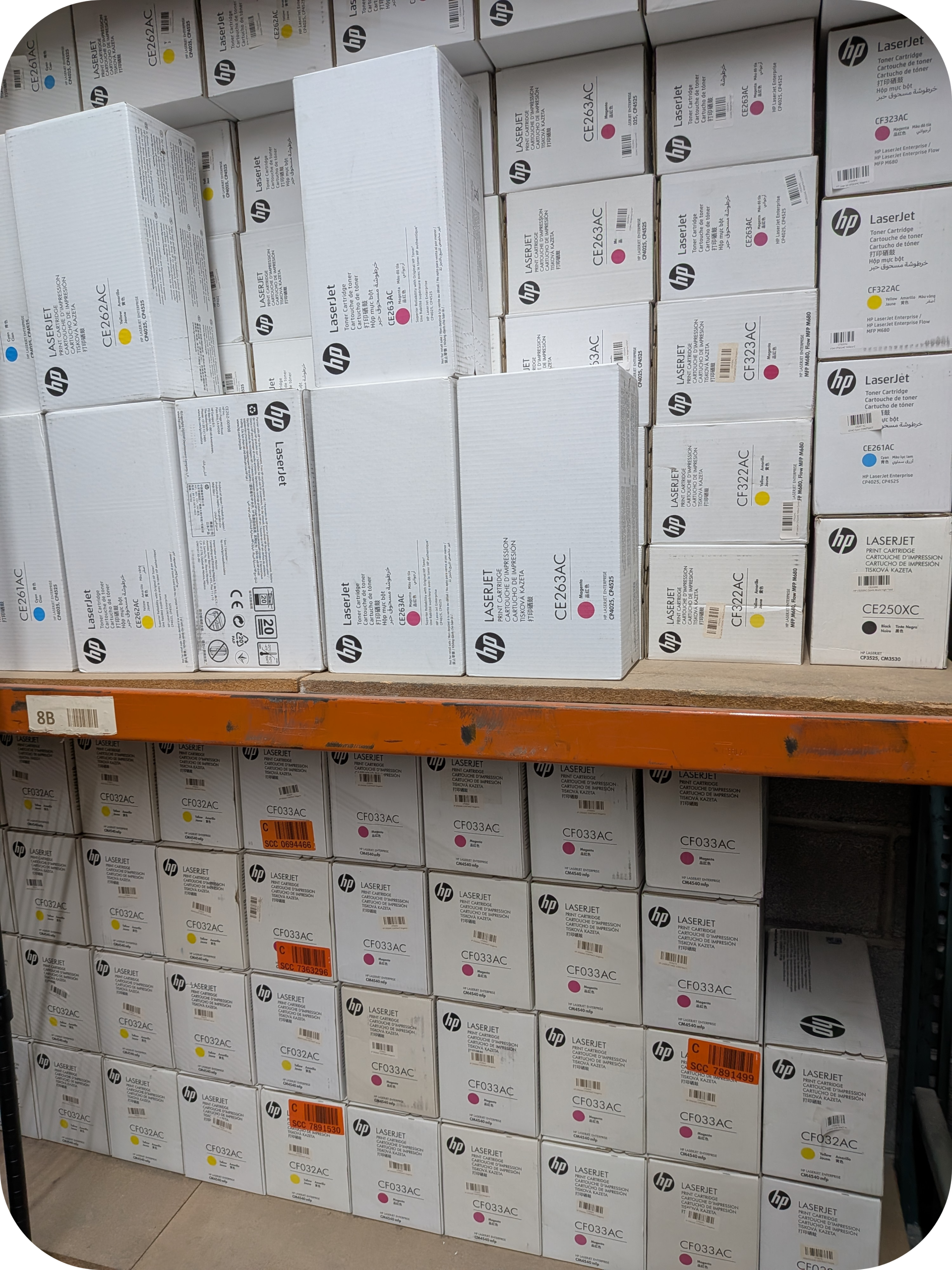 oner cartridge redistribution for faded printing